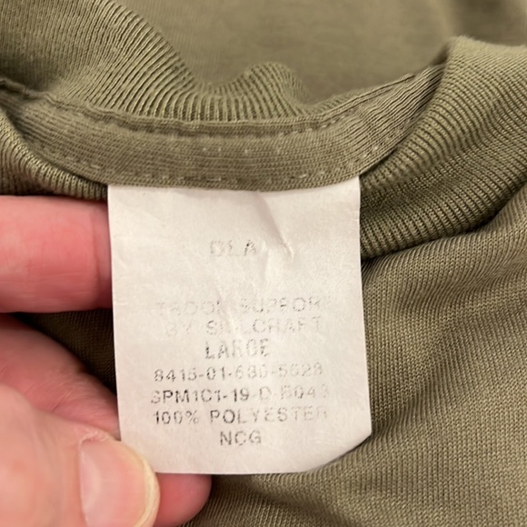 3 US Army Moisture Wicking Tan 499 Short Sleeve T-Shirt Lg 8415-01-630-5528 - Picture 4 of 8